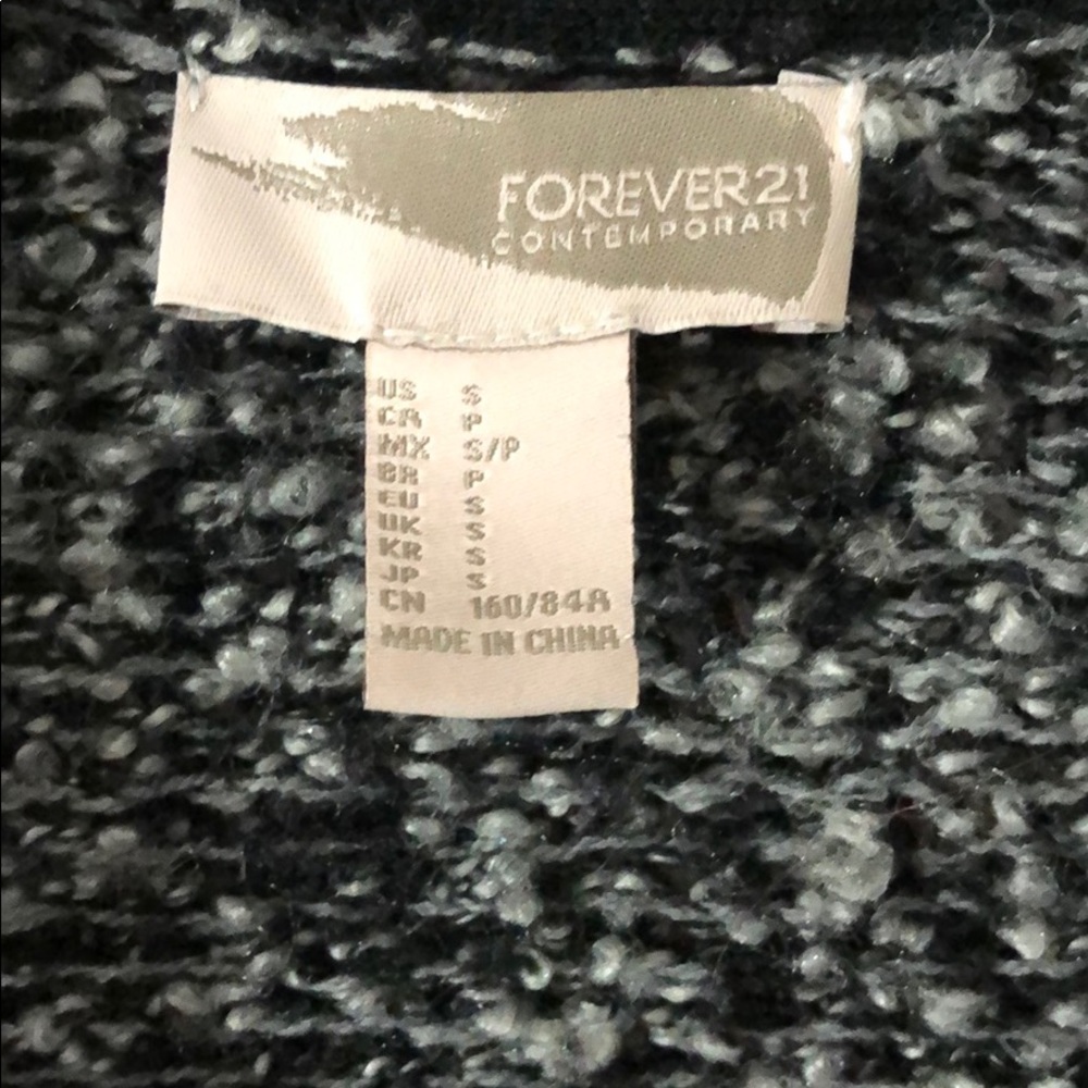 Long thick knitted cardigan from forever 21